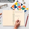 thumbnail image 4 of FORMRS 1-Subject Spiral Notebook 8" x 5" College Ruled 60 Refillable Sheet A5 Hard Cover, 2 Pack, Red Triangles, 4 of 7