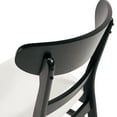 thumbnail image 6 of GDF Studio Dimick Mid Century Modern Fabric Upholstered Wood 5 Piece Dining Set, Black and Light Beige, 6 of 10