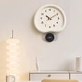 thumbnail image 4 of Non Drilling Living Room Wall Clock Swing Creative Clock Face Simple Clock, Suitable for Living Room, Study, Bedroom, Office, 4 of 4