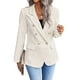 thumbnail image 2 of Chaqueta tipo blazer Mina Self Leather para mujer, color beige, talla XL, 2 of 6