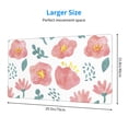 thumbnail image 3 of ZNDUO Large Rubber Mouse Pad Non-slip Desk Mat Pink Watercolor Flowers Rubber Desk Pad Mousepad Keyboard Pad for Home Office, 15.8" x 29.5", 3 of 9