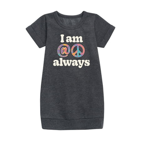 

Instant Message - At Peace Always - Toddler & Youth Girls Fleece Dress