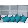 thumbnail image 6 of Ambesonne Ombre Throw Pillow Cover 4 Pack, Tropic Ocean Room, 16", Petrol Blue, 6 of 6