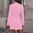 thumbnail image 3 of Vedolay Women's Casual Open Front Long Sleeve Work Office Lapel Button Blazer Jackets,Pink L, 3 of 5