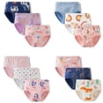 thumbnail image 2 of Bellafa Girls' Colourful Underwear Panties Assorted Pattern Cotton Random 3 Pack Briefs for 2-12 Years Kids, 2 of 10
