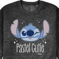 thumbnail image 3 of Disney - Lilo & Stitch - Stitch's A Pastel Cutie - Men's Crew Neck Fleece Pullover, 3 of 6