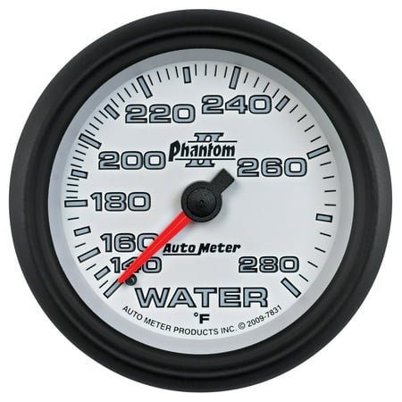 Auto Meter Phantom II Mechanical Water Temperature Gauge - 7831