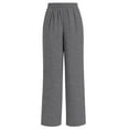 thumbnail image 4 of Pantalones boho palazzo de mujer, cintura alta, pierna ancha, estampado floral, estilo informal de verano con bolsillos, tallas S-XXL, 4 of 5