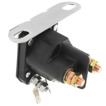 FUTUREORYY Golf Cart Starter Relay 1Pack Black Metal Replacement Solenoid 12V 150A 2.95X2.36X2.36In