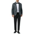 thumbnail image 2 of BLAZER RAYADO INSPIRADOR PARA HOMBRES, CHAQUETA DE TRAJE CON PATRÓN DE RAYAS, SASTRE DE SOLAPA NOTCH, ABRIGO DEPORTIVO XL NEGRO, 2 of 4
