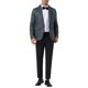 thumbnail image 2 of BLAZER RAYADO INSPIRADOR PARA HOMBRES, CHAQUETA DE TRAJE CON PATRÓN DE RAYAS, SASTRE DE SOLAPA NOTCH, ABRIGO DEPORTIVO XL NEGRO, 2 of 4