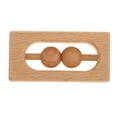 thumbnail image 2 of Juguete del bebé Beech de Teether relleno orgánico Montessori jugar gimnasio juguete de del bebé actividad sensorial juguetes de -  de madera Sunnimix anillo de dentición montessori, 2 of 7