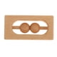 thumbnail image 2 of Juguetes de bebé de la dentición Teether Montessori juguetes de la dentición juguetes bebé Teether cuna Dos cuentas de madera, 2 of 7