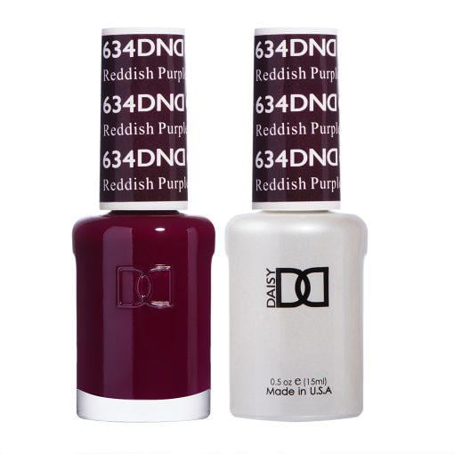 DND 634 Reddish Purple Gel & Matching Polish Set - DND Gel & Lacquer