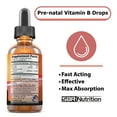 thumbnail image 2 of SBR Nutrition Prenatal B Vitamins | VIT B Complex, Vitamin B12, B9, Folic Acid Supplement | Womens Prenatal Multivitamin | Pregnancy, Postpartum, Fertility Support | Cherry Flavor, 60 svgs, 2 fl oz, 2 of 7