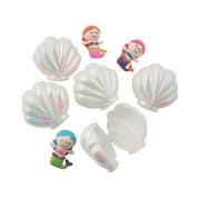Iridescent Sea Shell Filled Easter Eggs - Party Supplies - 12 Pieces