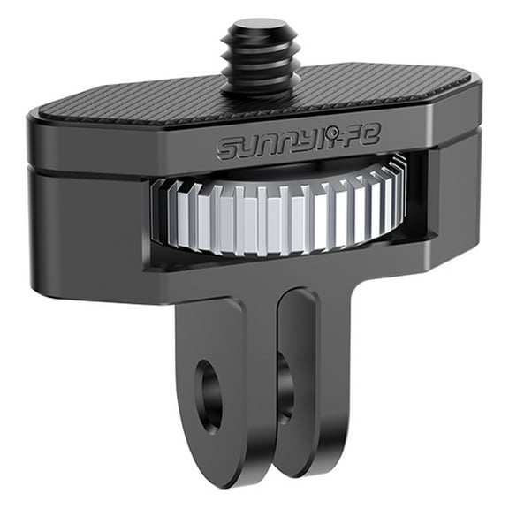 Camera Adapter Mount 1/4" Rotation Screw Mount, Adjustable Camera Tripod Mount for Gopro Adapter Head, CNC Aluminum Conversion Adapter for GoPro Hero, DJI, Insta360, Sjcam Action Cameras Accessories