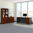 thumbnail image 2 of Series C 72"W Office Desk with Bookcase and File Cabinets Hansen Cherry, 2 of 7
