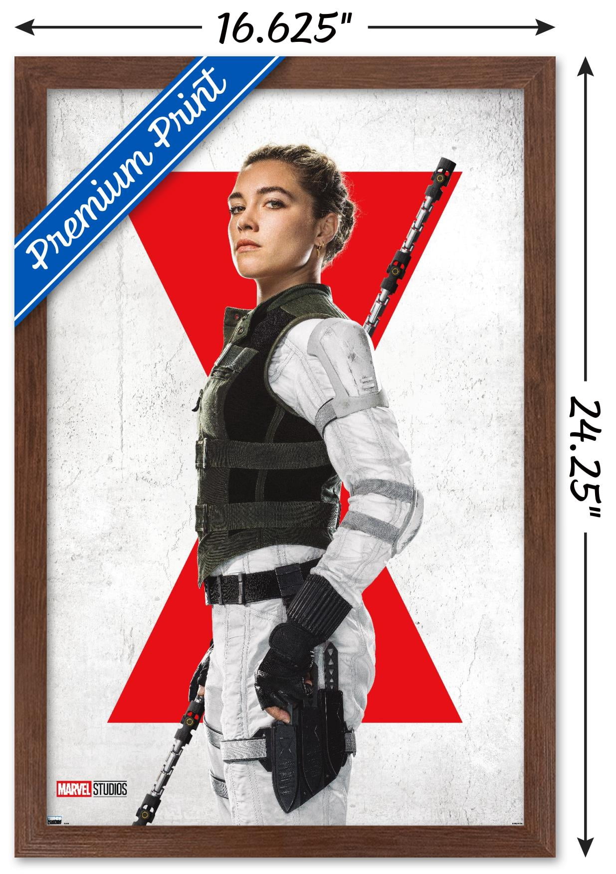 Marvel Black Widow - Yelena One Sheet Wall Poster, 14.725" x 22.375", Framed