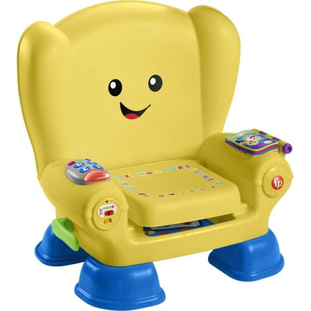 Fisher-Price Laugh & Learn Smart Stages Chair Electronic Learning Toy for Toddlers, Yellow