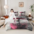thumbnail image 4 of Manfei Happy Valentine's Day Bedding Comforter Set 2pcs for Female Men,Romantic Couple Lover Twin Comforter Sets Microfiber,Love Heart Print Breathable Bedding Set,Microfiber Bedroom Decor, 4 of 8