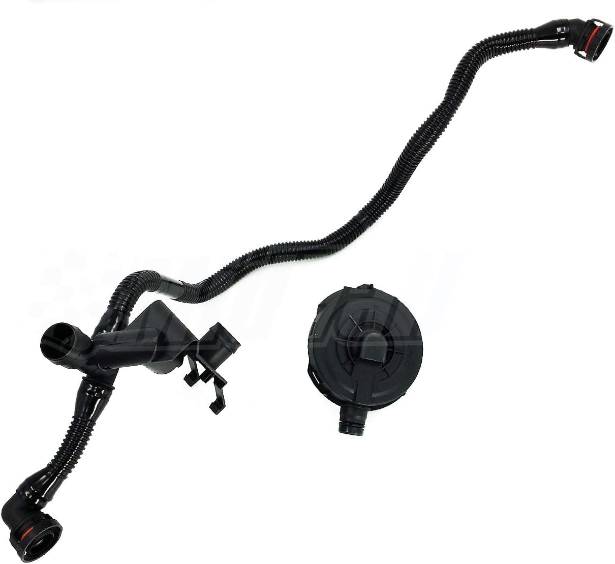 Mid Valley Crankcase Vent Valve & Breather PCV Vacuum Hose For Audi