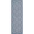 thumbnail image 1 of Safavieh Courtyard Blue Indoor Outdoor Rug - Runner 2'3" x 6'7", 1 of 1