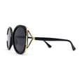 thumbnail image 3 of Womens Polarized Iconic Large Butterfly 90s Designer Style Sunglasses All Black, 3 of 4