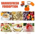 thumbnail image 4 of 3 Piece Stainless Steel Food Storage Containers with Silicone Lid Snack Bento Box  Orange, 4 of 8