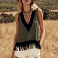 thumbnail image 1 of LVHAOGJOB Womens Sleeveless Tank V Neck Tops Solid Color Summer Shirts for Women Workout, 1 of 8