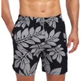thumbnail image 2 of Biwisy Mens Swim Trunks Quick Dry Swim Shorts with Mesh Lining Funny Beach Shorts, 2 of 6