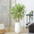 thumbnail image 2 of DecMode 54" Artificial Bamboo Tree in Realistic Leaves and White Fiberglass Pot, 2 of 8