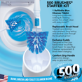 thumbnail image 6 of 500 Brushes Starter Kit, Toilet Bowl Brush W/ Soap Dispensing Brush Head, 6 of 9
