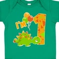thumbnail image 4 of Inktastic Happy Dinosaur First Birthday-green Boys or Girls Baby Bodysuit, 4 of 5