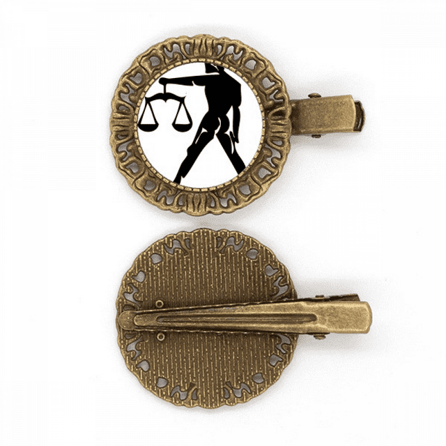 Constellation Libra Signe du Zodiaque Coiffure Broche Cheveux Clip Barrette