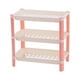 thumbnail image 5 of Rack de almacenamiento de mesa Organizador doméstico 3 estantes de las neumáticos Display de mesa Desarrollo de la estantería para el dormitorio de la Rosa, 5 of 8