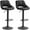 Black, variant on HOMCOM Bar Stools Set of 2 Swivel Adjustable Counter Height Barstools