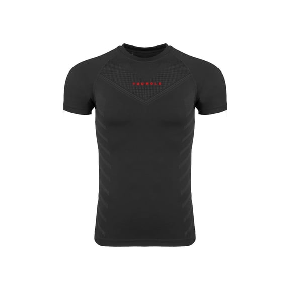 YLA Men's T-Shirt Sports Fitness Quick-Dry Breathable Stretch Gym Shirt Jogger Outdoor Running Basketball Shirt