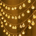 thumbnail image 4 of Melomogo 3Pcs String Lights, Outdoor String Lights, Halloween Decorations, Christmas Balls Dandelions Chain, Simulated Dandelions Appearance, Suitable for Christmas Tree, Doorway, Outdoor Garden, 4 of 8