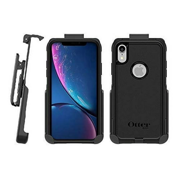Belt Clip Holster for OtterBox Commuter Series - iPhone Xs & iPhone X - (OtterBox case not Included) - Features: Secure Fit, Quick Release Latch, Durable Rotating Belt Clip & Built-in Kickstand