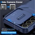 thumbnail image 4 of Rugged Case for Samsung Galaxy A55 5G with Slide Camera Cover & Drop Protection Blue, 4 of 6