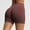 001 Brown, variant on Womens Workout Seamless Scrunch Butt Lifting Leggings Drying Yoga Exercise Gym Shorts High Waisted Solid Color Shorts