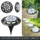 thumbnail image 4 of Luz solar para jardín, luz de suelo, luces solares LED (8 luces principales, 8 luces laterales), luz solar para exteriores mejorada, luz brillante para suelo, luz para Walkwa, lámpara solar de 2 pieza, 4 of 7