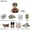 2SJC-2, variant on 40/set World War II military building blocks National army soldier Character weapon assembly building block Children's toy gifts,2UKA-1,S