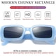 thumbnail image 2 of Thick Chunky Rectangle Sunglasses for Women Men Modern Small Square Sun Glasses Fashion Fat Narrow Frame Sunnies, 2 of 4