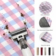 thumbnail image 5 of Hallway Runner Rug 2'x6', Blue Pink Plaid Kitchen Runner Rugs Non-Slip Carpet Mats, Watercolor Checkered Buffalo Farmhouse Bedside Rugs Runners Washable Floor Carpet for Bathroom Laundry Room, 5 of 8