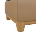 thumbnail image 6 of Bailey Wood Base Upholstered Ottoman in Camel Leather by Pulaski Furniture, 6 of 6