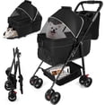 thumbnail image 1 of Carriola coche transportadora de perro gato mascotas plegable con 8 llantas, 1 of 11