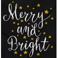 thumbnail image 2 of Christmas Merry and Bright Star Women's Graphic T Shirt Tees Brisco Brands S, 2 of 5