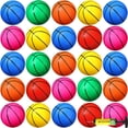 thumbnail image 1 of Juego de 30 minibalones de baloncesto Leitee de 15 cm con bomba, multicolor, 1 of 6